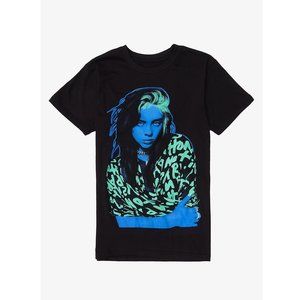 Billie Eilish Neon Portrait Girls Classic T Shirt